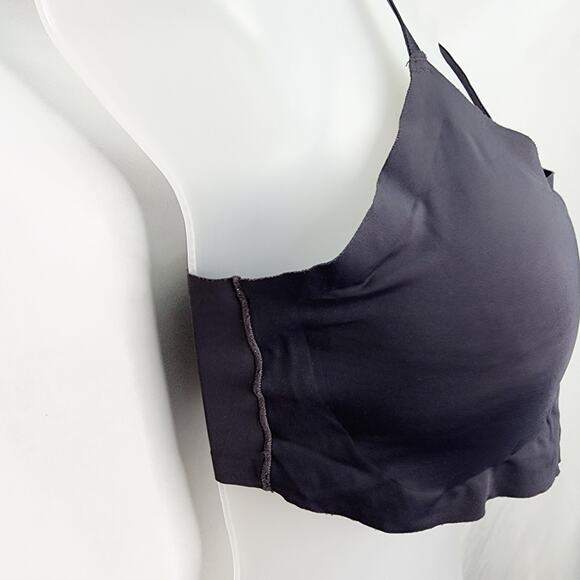 Lucky brand Gray Nylon & Spandex Non underwire Lounge Lightweight  Bra Size L - Picture 4 of 5